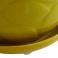 thumbnail image 4 of DecMode 8", 6", 5"H Indoor Outdoor Yellow Ceramic Planter with Attached Saucer (3 Count), 4 of 8