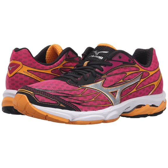 Mizuno Women's Wave Catalyst Running Shoe, Fuchsia Purple/Silver, 7.5 B US