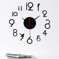 thumbnail image 3 of Lefu 3D Frameless Wall Clock, Silent DIY Wall Clock Number Wall Stickers Home Decor, 3 of 9