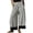 Black, variant on Palazzo Pants for Women Striped Drawstring Elastic Waisted Casual Wide Leg Pants Lace Fringe Ankle Hem Loose Fit Trousers with Pockets Wine M