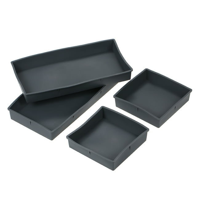 leyfeng 2 uds. Rectangular + 2 uds. Bandejas cuadradas de silicona para hornear pasteles y pan, divisor para horno, utensilios de cocina para hornear