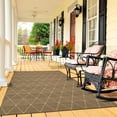 thumbnail image 1 of Ottomanson Jardin Collection Jute Backing Diamond Trellis Design Indoor/Outdoor Rug, 1 of 6