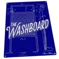 thumbnail image 1 of Outdoor Blueprint Washboard Patent Illustration 9"x12" Metal Sign, Wall Decor for Bath or Laundry, Guaranteed Not to Fade for 4 Years, 1 of 4
