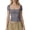 Dark Gray, variant on Women's Casual Fitted Square Neck Short Sleeve Top Basic Solid Color Tee Shirt, White M