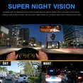 thumbnail image 4 of Car Dual Dash Cam, 1080P Front and 720P Rear Dual Lens Dash Camera with Night Vision, 170° Wide Angle, 4inch IPS Display, Car DVR Dashboard Driving Recorder with G-Sensor/ Motion Detection, 4 of 8