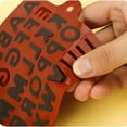 thumbnail image 5 of 26 Letter Alphabet Chocolate Molds Silicone | 51 Cavity Non-Stick Flexible Baking Mold for Candy, Ice & Jelly | 6.81x4.29 Inches | Student, School & Party Treats, 5 of 7