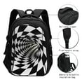 thumbnail image 3 of Disketp 3D Vortex Illusion Travel Laptop Backpack, Laptops Backpack with USB Charging Port, Water Resistant Computer Bag Gift for Men & Women, 3 of 7