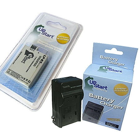UpStart Battery LP-E5 LC-E5 Replacement Battery and AC/DC Dual Charger Kit for Canon EOS Rebel T1i XSi XS 1000D 450D 500D Kiss F X2 X3 XSI EF-S Digital