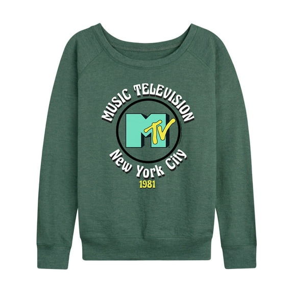 MTV - New York City 1981 - Women's Lightweight French Terry Long Sleeve Shirt