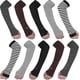 thumbnail image 1 of 5 Pairs Arm Warmers Knitted Thumb Hole for Women, Winter Wrist Long Gloves Fingerless Mittens, 1 of 5