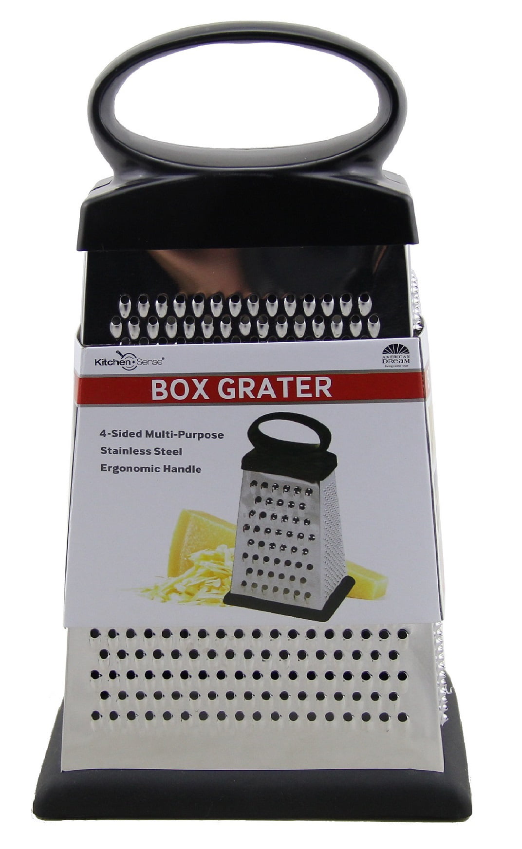 9'' Cheese Grater Box Sided Cheese Shredder Stainless Steel
