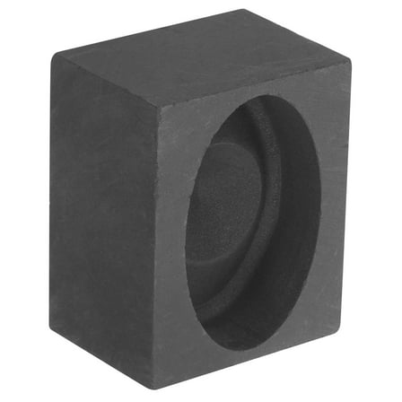 LEORX Metal Casting Mold Graphite Ingot Shape For Smelting Aluminum Brass 1Pcs