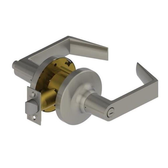 Hager 3640WTN26D Withnell Lever Privacy Tubular Lock, No. 092430 Satin Chrome