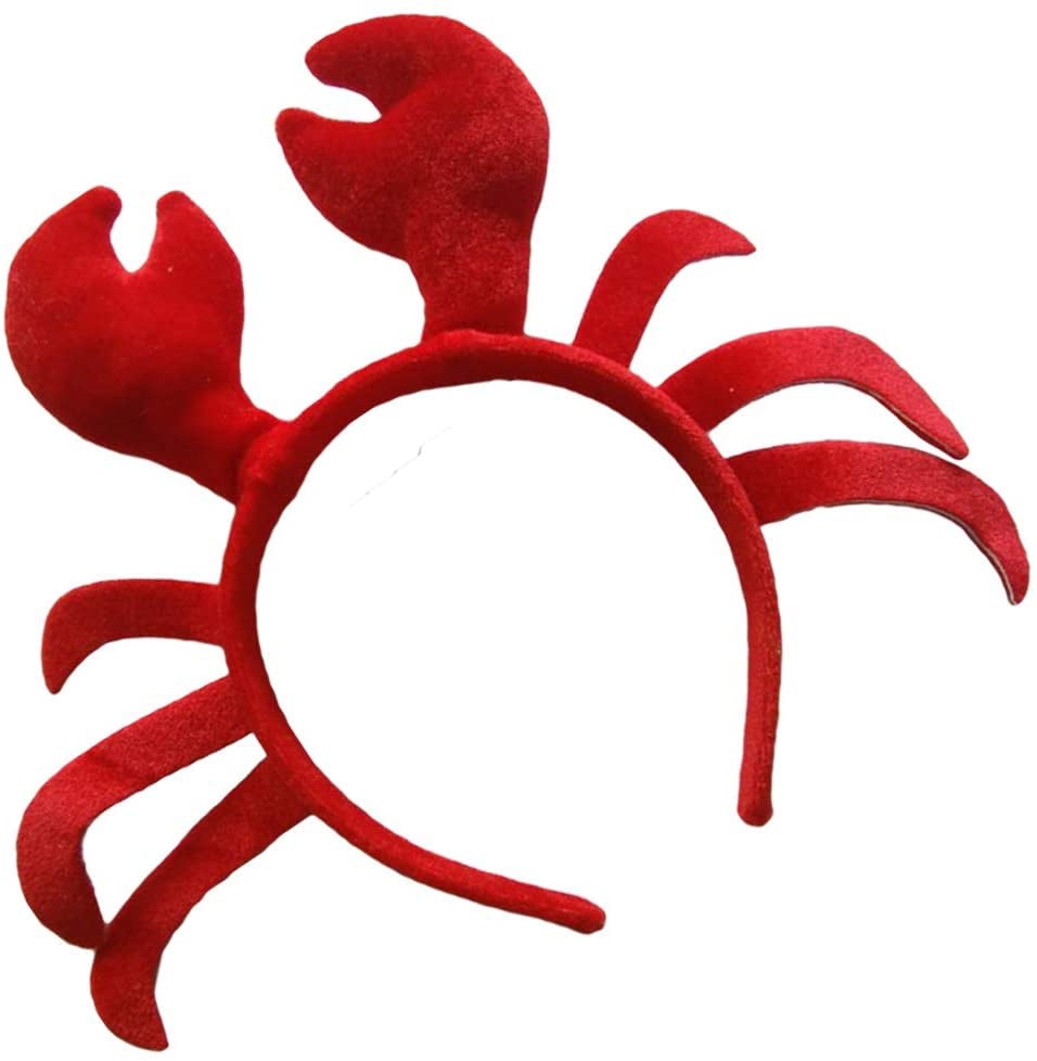 Girls Summer Hair Bands Red Crab Headband