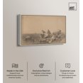 thumbnail image 2 of Gloucester, Massachusetts, 1872 Canvas Classic Sketches by Art Remedy, Silver Frame, 36" x 24", 2 of 7