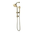thumbnail image 2 of Better Homes & Gardens Deluxe Shower Combo with Magnetic Slide Bar Kit in Brushed Brass, 2 of 10
