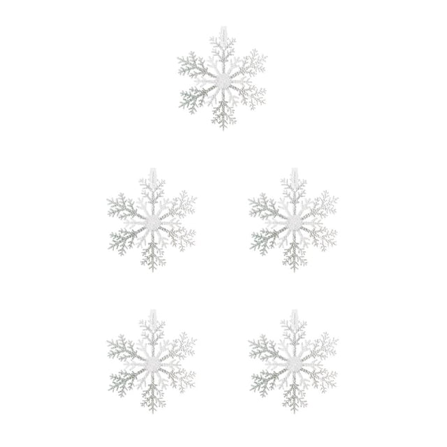 Inteprter Navidad copo de nieve decoración temática acrílico colgante adorno de boda Type2 NO2