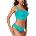 thumbnail image 3 of Charmo Push Up Bikini Swimsuits for Women Cropped Bikini Top Two Pieces Bathing Suits, 3 of 8