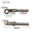 thumbnail image 3 of 100PCS Eyeglasses Sring Insert For Repairing Broken Glasses Flex Temples Spring Hinge Replacement Accessories #262 262 1.4mm hole, 3 of 3