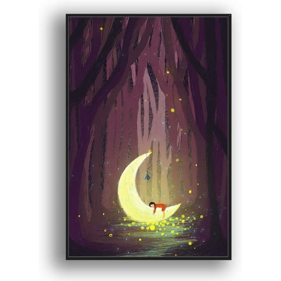 IDEA4WALL Framed Canvas Wall Art for Living Room, Bedroom Flow in The Dream Canvas Prints for Modern Home Decoration Ready to Hang