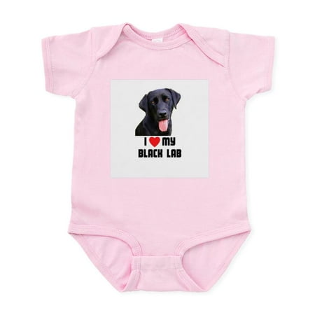 

CafePress - I Love My Black Lab Infant Bodysuit - Baby Light Bodysuit Size Newborn - 24 Months