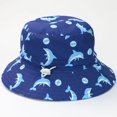 thumbnail image 1 of Sombrero de cubo para niño y niño, accesorio de playa para el sol de verano, cuerda de ala ancha, protección UV, gorro de vacaciones para bebé, niños pequeños, natación al aire libre, 1 of 3