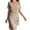 Khaki, variant on Dresses For Women 2025 Elegant Classy, Chiffon Round Neck Short Sleeve Slim Casual Beach Cocktail Wedding Guest Dress Kaftan Bohemian Dress Mexican Work Mommy Dresses Midi (XXL, Blue) ZMTing