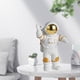 thumbnail image 3 of Figuras de astronauta para niños, estatuas de astronautas, adornos, 9 figuras de mesa de acción, manualidades, regalo, 5, 8, decoración de astronautas para niños vivos Posición dorada, 3 of 8