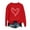 Red-2, variant on Love Heart Sweatshirts for Women Valentines Day Oversized Pullover Tops Trendy Holiday Gifts for Women