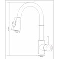 thumbnail image 3 of Dawot Sink Faucet, Pull Down Sprayer Brushed Nickel Kitchen Faucet Single Level Stainless Steel Kitchen Sink Faucets for RV, Dorm, Kitchen, 3 of 7