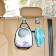 thumbnail image 2 of 4 Pack Bling Car Seat Headrest Hooks, Car Shinny Rhinestone Creative Rear Backrest Hook, Back Seat Organizer for Rear Space Finishing of Cars (Silver2+Black2), 2 of 9