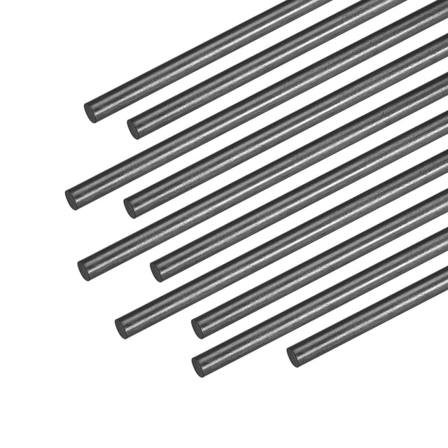 Barra de Fibra de Carbono de 3mm para Avión RC Mate, 200mm 7.8 pulgadas, 10Pcs