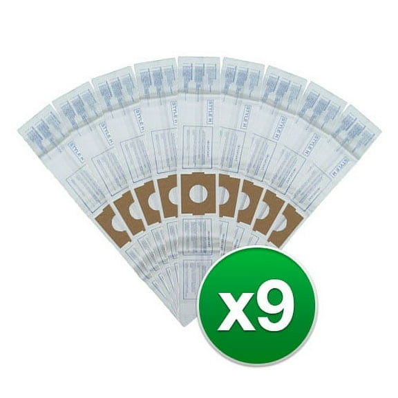 Eureka Canister Vacuum Bag Style H Fits Eureka 52323A-6 (3 PACK)