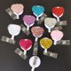 thumbnail image 4 of WORGEOUS 4 porta credencial de enfermera con forma de corazón de diamantes de imitación brillantes, retráctil, para identificación de enfermera (color aleatorio), 4 of 8