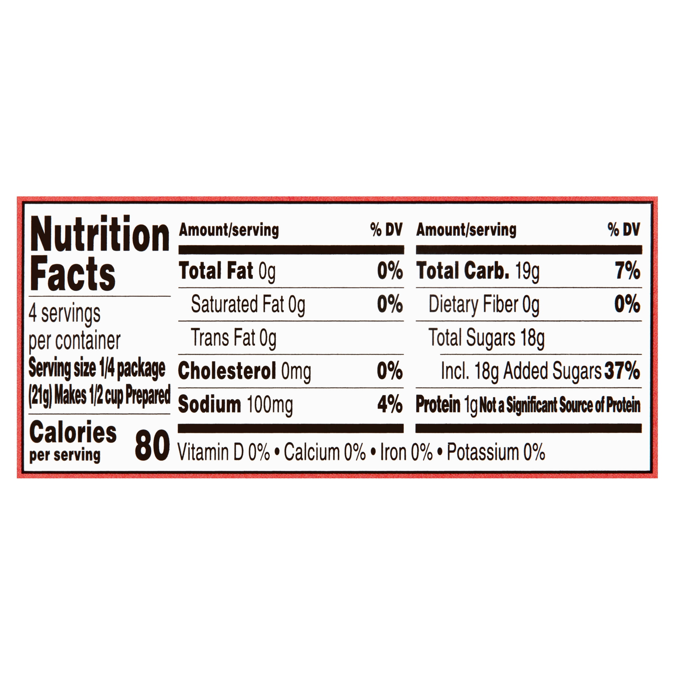 Great Value Peach Gelatin Dessert, 3 oz