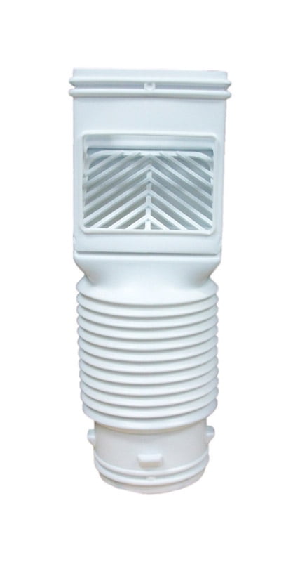 Amerimax Home Products FlexGrate Downspout Filter, White Roof Gutter Accessories