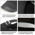 thumbnail image 6 of Unisex Quick Dry Cotton Sun Hat Baseball Cap Snapback Hats Mesh DARK GREY, 6 of 8
