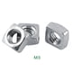 thumbnail image 1 of Tuerca cuadrada de acero inoxidable Nikou 304 Plata, 1 of 2
