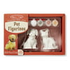Melissa & Doug Decorate-Your-Own Pet Figurines Craft Kit, Paint a Cat and Dog
