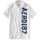thumbnail image 1 of Aeropostale Polo de rugby vertical estresado para hombre, blanco, grande, 1 of 1