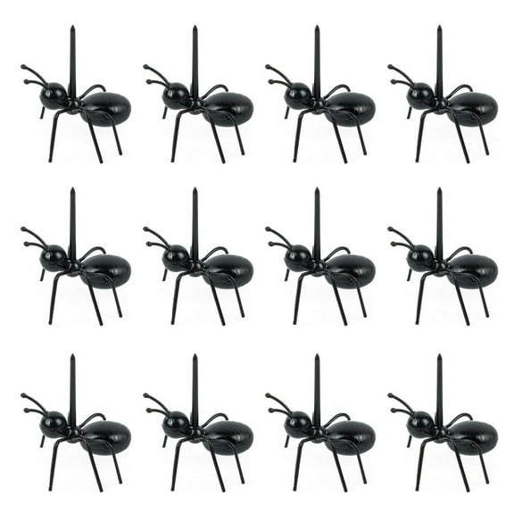 JZROCKER 12 PCS Cute Toothpicks Food Picks Ant Shape Forks for Home Kitchen Party Dinner