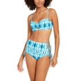 thumbnail image 3 of Sundazed BLUE TIE-DYE Tied and True Printed Becky Swim Top, US 32DD, UK 32DD, 3 of 3