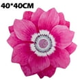 thumbnail image 2 of LEFU for Lotus Flower Round Carpet Chinese Style Floor Mat Bedside Rug Non-Slip Absorbent Kitchen Bathroom Living Room Entrance Soft Polyester Crystal Velvet 40x40cm, 2 of 10