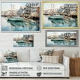 thumbnail image 4 of Designart "Reflective Moments at the Harbor Port IX" Nautical & Beach Canvas Art Print, 4 of 5