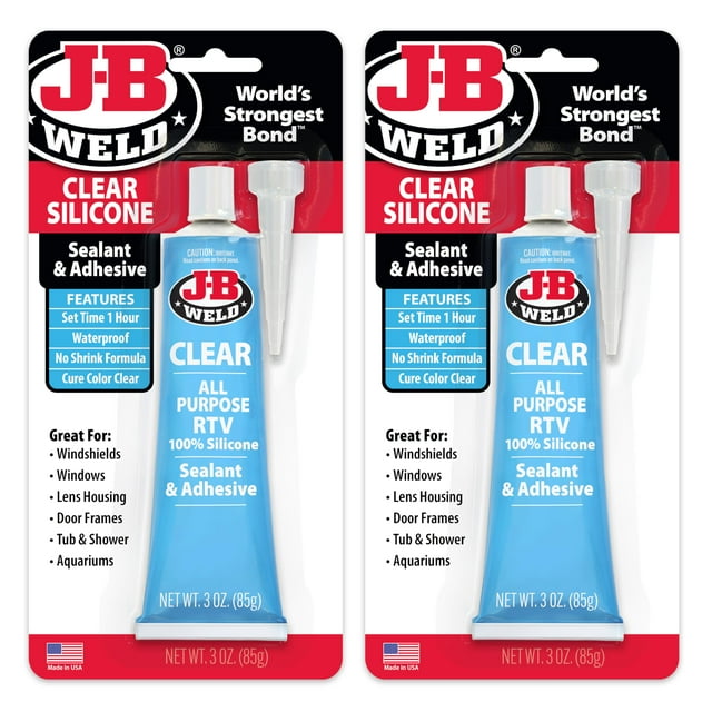 Sellador y adhesivo J-B Weld 31310, transparente, multiusos, 90 ml