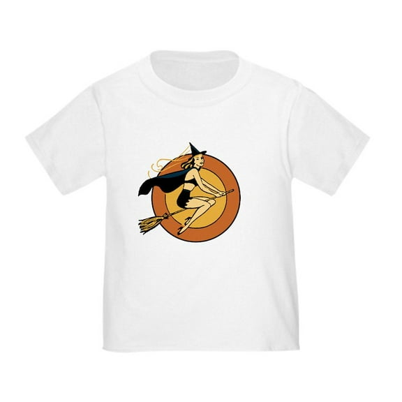 CafePress - Retro Witch T Shirt - Cute Toddler T-Shirt, 100% Cotton