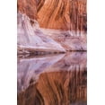 thumbnail image 2 of Paulson, Don 13x18 Black Ornate Wood Framed with Double Matting Museum Art Print Titled - Utah, Glen Canyon Abstract reflection sandstone, 2 of 4