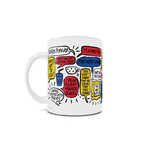 Friends: The Television Show 30th Anniversary (30th Anniversary Quotes) 11 oz Ceramic Mug WMUG1616