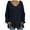 Black, variant on Fesfesfes Women Sweaters Loose Large Size Solid Color Knit Tops Long Sleeves Sweater Tops Clothes Sale