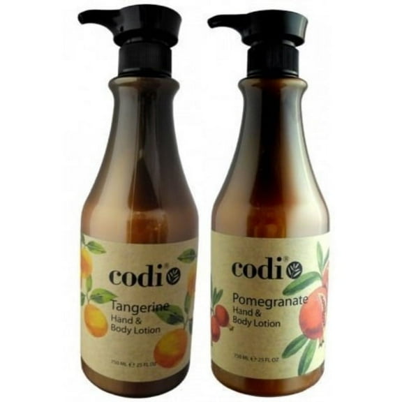 codi hand and boy lotion double set 25 oz (tangerine and pomegranate set)
